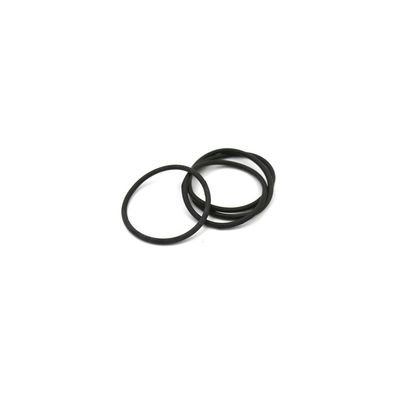 黒い厚さ 3mm のシリコーンの髪ネクタイ、髪のための実用的なシリコーン ゴム バンド