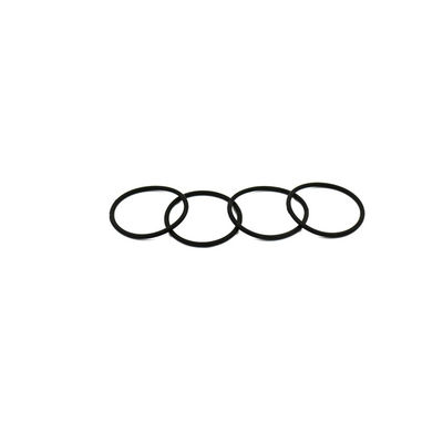黒い厚さ 3mm のシリコーンの髪ネクタイ、髪のための実用的なシリコーン ゴム バンド