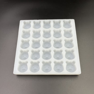 シリコーンのハード・キャンディー再使用可能な無臭の型、25のキャビティ実用的な粘着性くま型