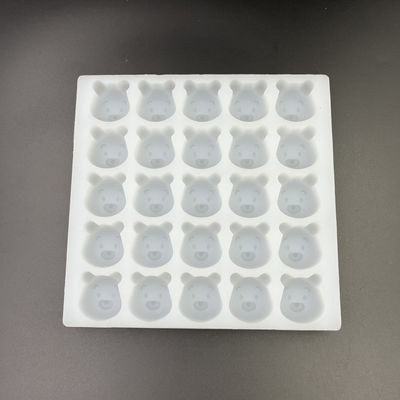 シリコーンのハード・キャンディー再使用可能な無臭の型、25のキャビティ実用的な粘着性くま型