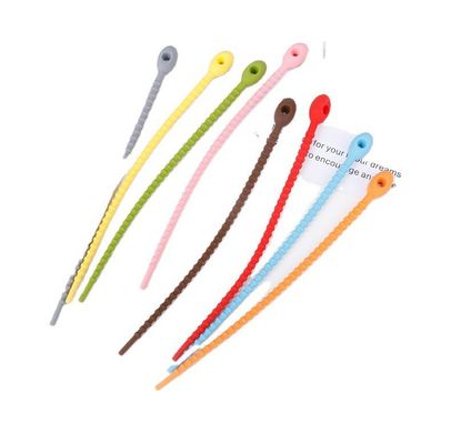 無味なマルチシーンのシリコーン ゴムは再利用可能な結合のためのケーブル タイを供給します