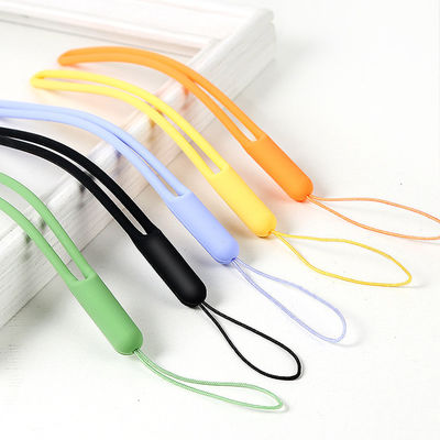 携帯用洗えるシリコーン電話のストラップ、長さ 19cm のシリコーンの携帯電話のストラップ