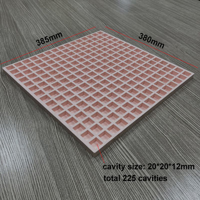 カラメルの粘着性の咀嚼のための携帯用正方形のシリコーン キャンデー型225キャビティ